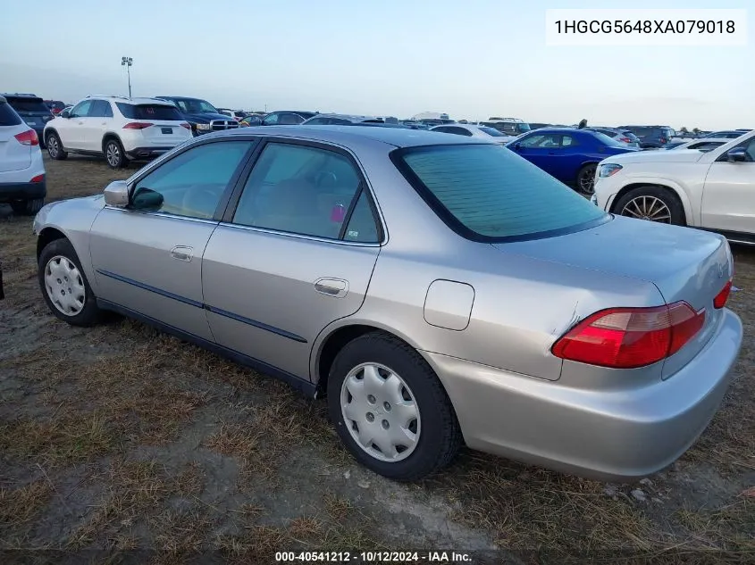 1999 Honda Accord Lx VIN: 1HGCG5648XA079018 Lot: 40541212