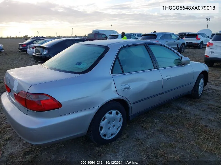 1999 Honda Accord Lx VIN: 1HGCG5648XA079018 Lot: 40541212