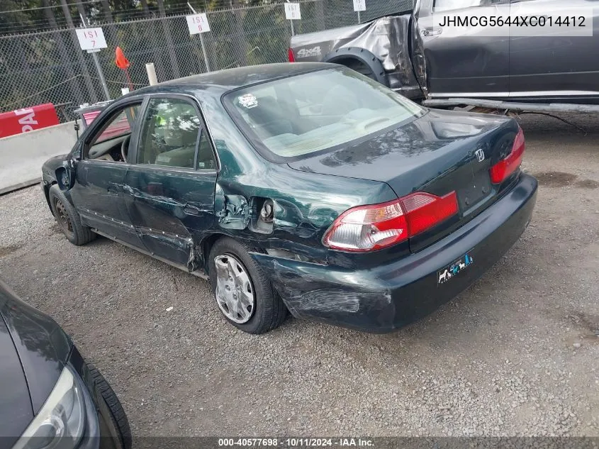 1999 Honda Accord Lx VIN: JHMCG5644XC014412 Lot: 40577698