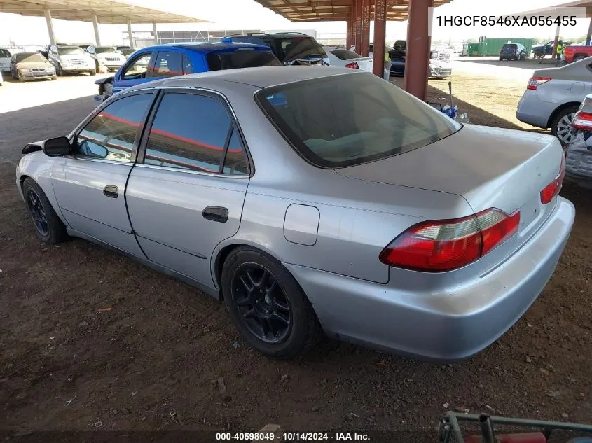 1999 Honda Accord Dx VIN: 1HGCF8546XA056455 Lot: 40598049