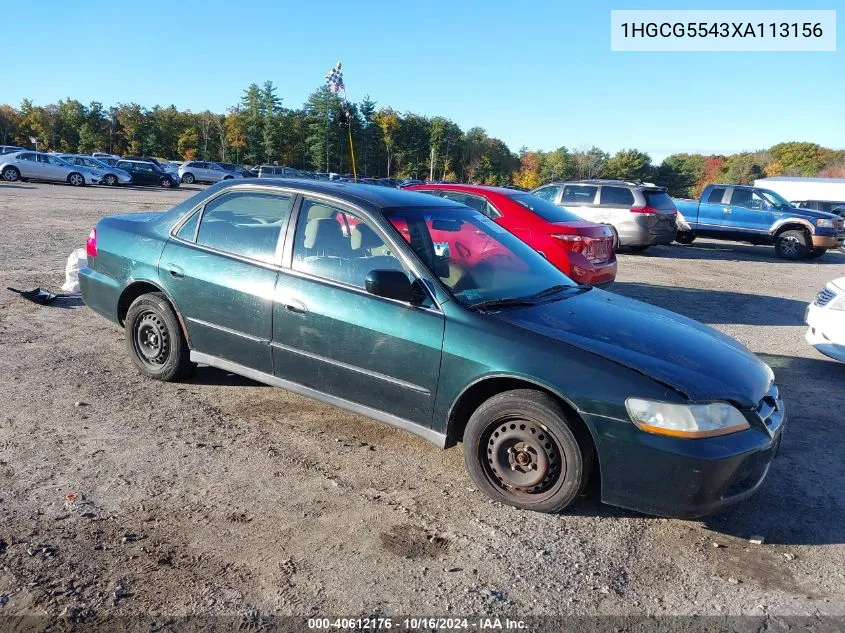 1999 Honda Accord Lx VIN: 1HGCG5543XA113156 Lot: 40612176