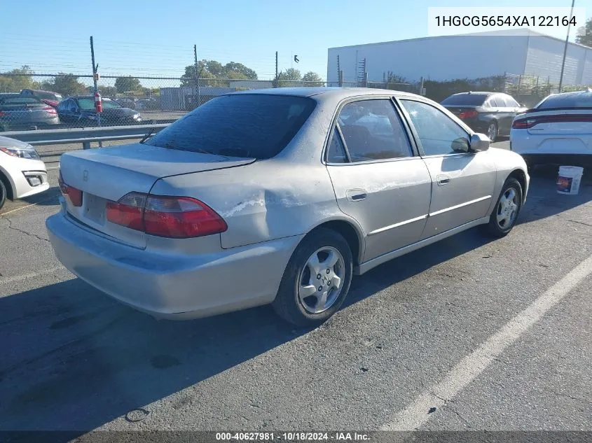 1999 Honda Accord Ex VIN: 1HGCG5654XA122164 Lot: 40627981