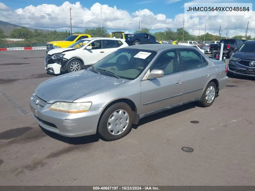 1999 Honda Accord Lx VIN: JHMCG5649XC048684 Lot: 40657197