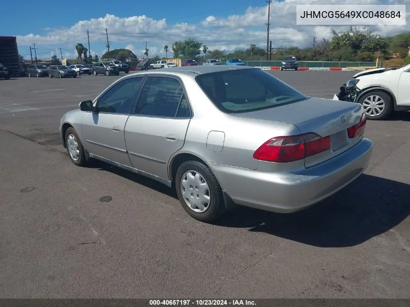 1999 Honda Accord Lx VIN: JHMCG5649XC048684 Lot: 40657197