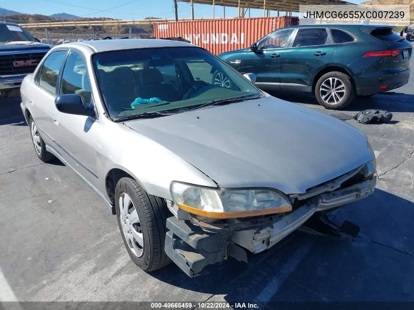 1999 Honda Accord Lx VIN: JHMCG6655XC007239 Lot: 40665459