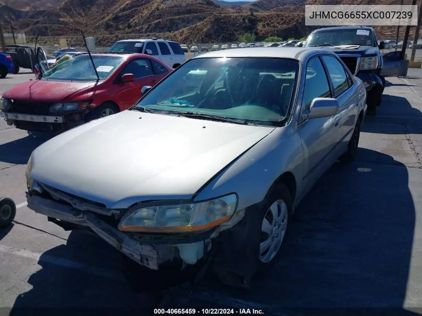 1999 Honda Accord Lx VIN: JHMCG6655XC007239 Lot: 40665459