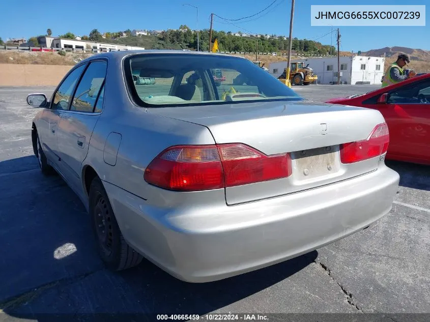 1999 Honda Accord Lx VIN: JHMCG6655XC007239 Lot: 40665459