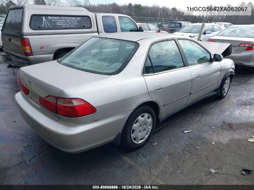 1999 Honda Accord Lx VIN: 1HGCG5642XA062067 Lot: 40692466