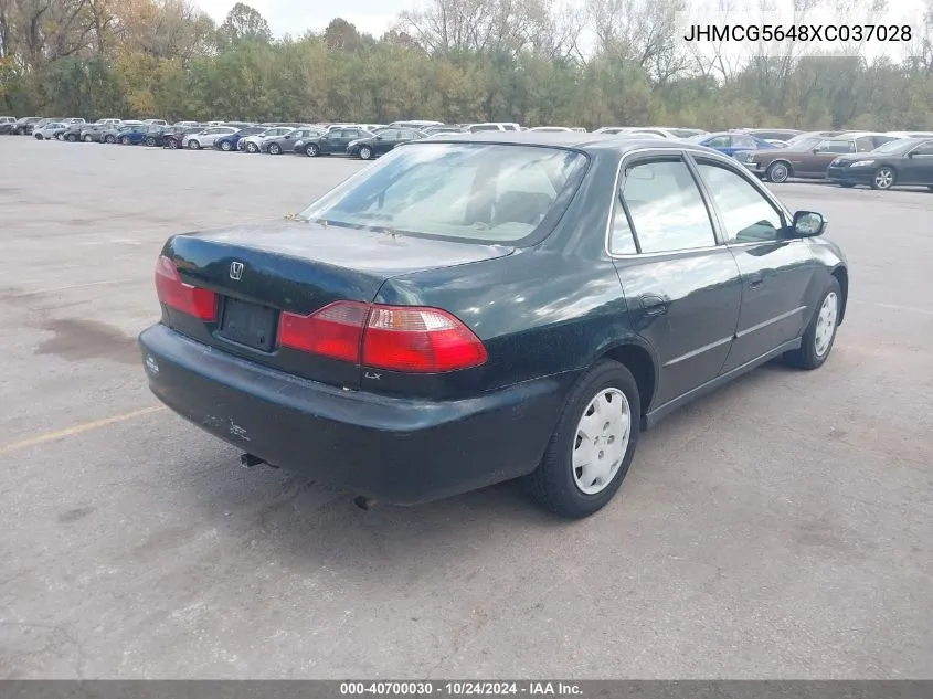 1999 Honda Accord Lx VIN: JHMCG5648XC037028 Lot: 40700030