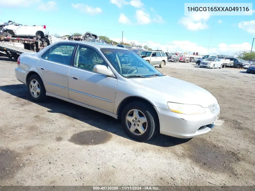 1999 Honda Accord Ex V6 VIN: 1HGCG165XXA049116 Lot: 40730358