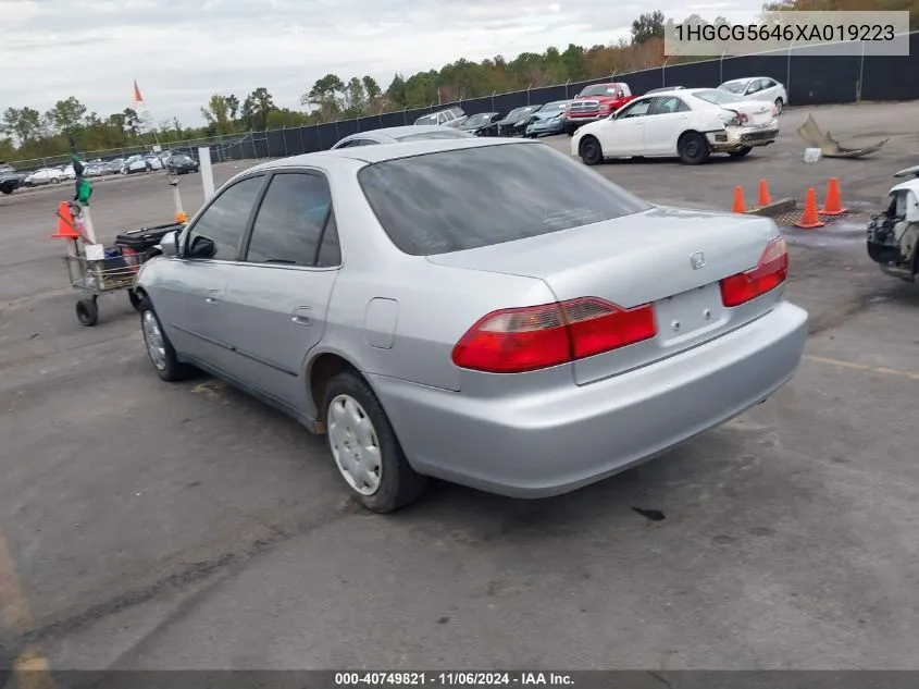 1999 Honda Accord Lx VIN: 1HGCG5646XA019223 Lot: 40749821