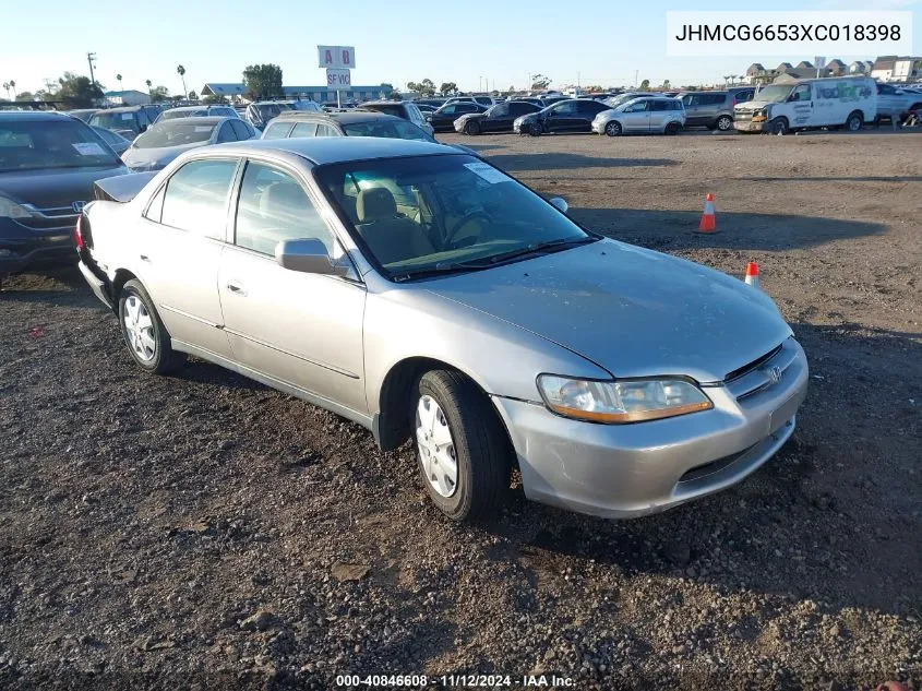 1999 Honda Accord Lx VIN: JHMCG6653XC018398 Lot: 40846608