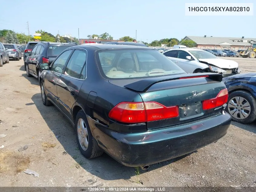 2000 Honda Accord Sdn VIN: 1HGCG165XYA802810 Lot: 12096348