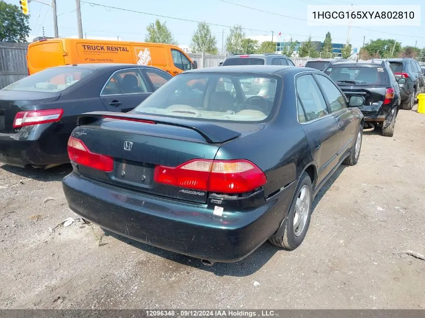 2000 Honda Accord Sdn VIN: 1HGCG165XYA802810 Lot: 12096348