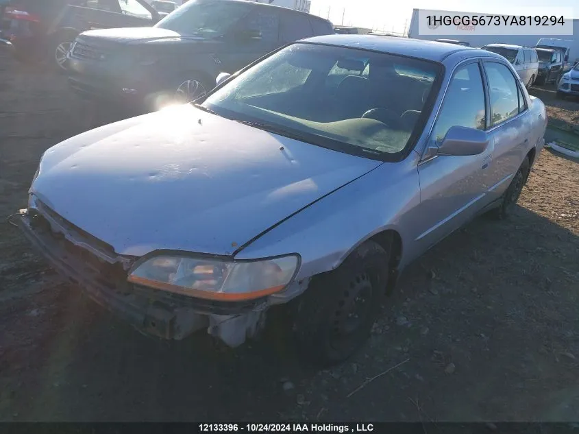 2000 Honda Accord Sdn VIN: 1HGCG5673YA819294 Lot: 12133396