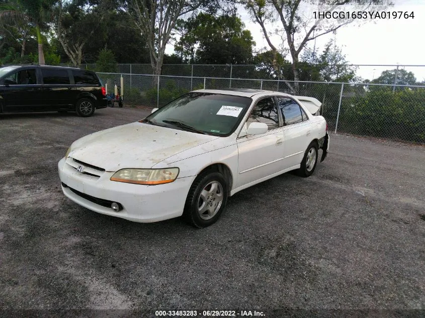 2000 Honda Accord 3.0 Ex VIN: 1HGCG1653YA019764 Lot: 33483283