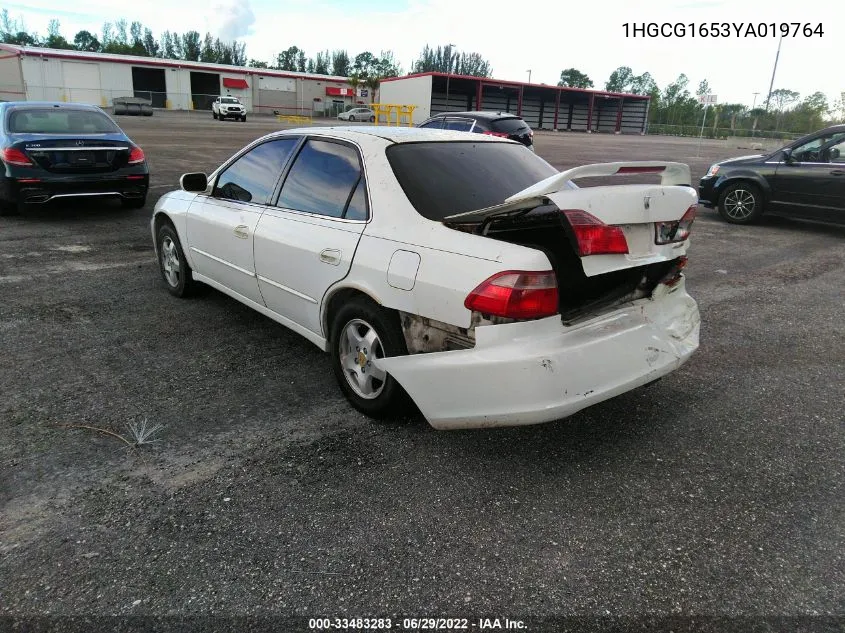 2000 Honda Accord 3.0 Ex VIN: 1HGCG1653YA019764 Lot: 33483283