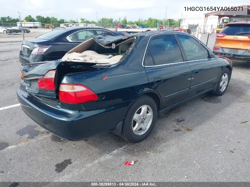 2000 Honda Accord 3.0 Ex VIN: 1HGCG1654YA065071 Lot: 39299813