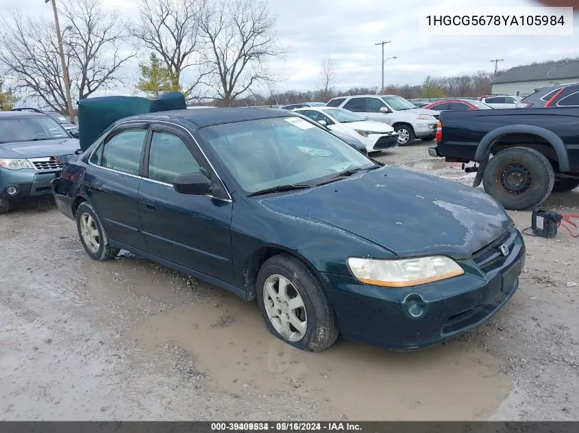 2000 Honda Accord 2.3 Se VIN: 1HGCG5678YA105984 Lot: 39409534