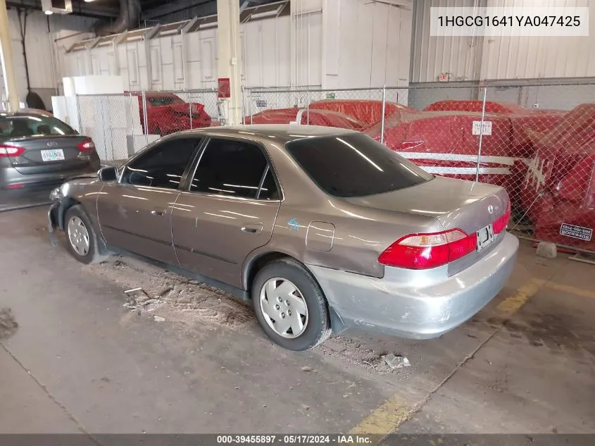 2000 Honda Accord 3.0 Lx VIN: 1HGCG1641YA047425 Lot: 39455897