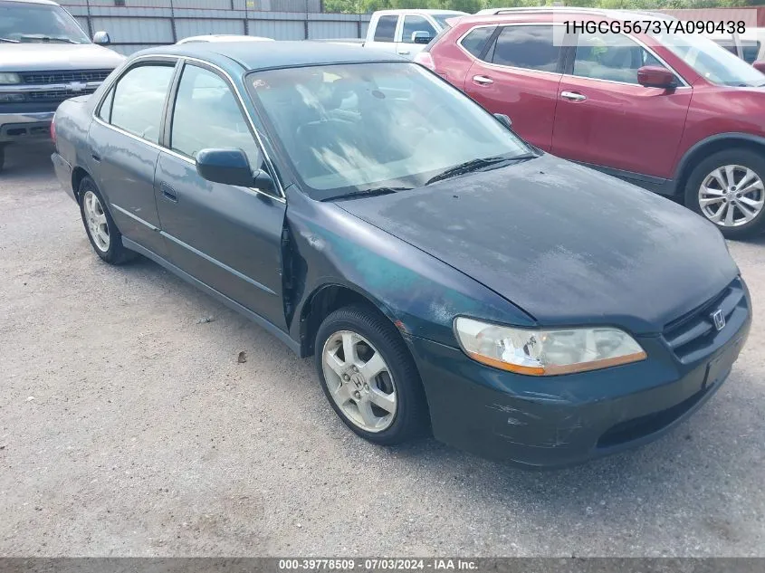 2000 Honda Accord 2.3 Se VIN: 1HGCG5673YA090438 Lot: 40654699