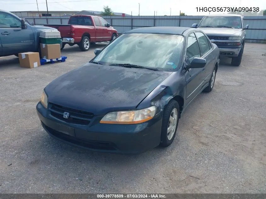 2000 Honda Accord 2.3 Se VIN: 1HGCG5673YA090438 Lot: 40654699