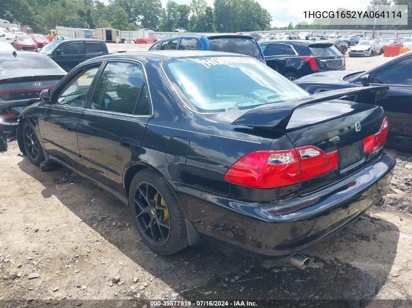 2000 Honda Accord 3.0 Ex VIN: 1HGCG1652YA064114 Lot: 39877919