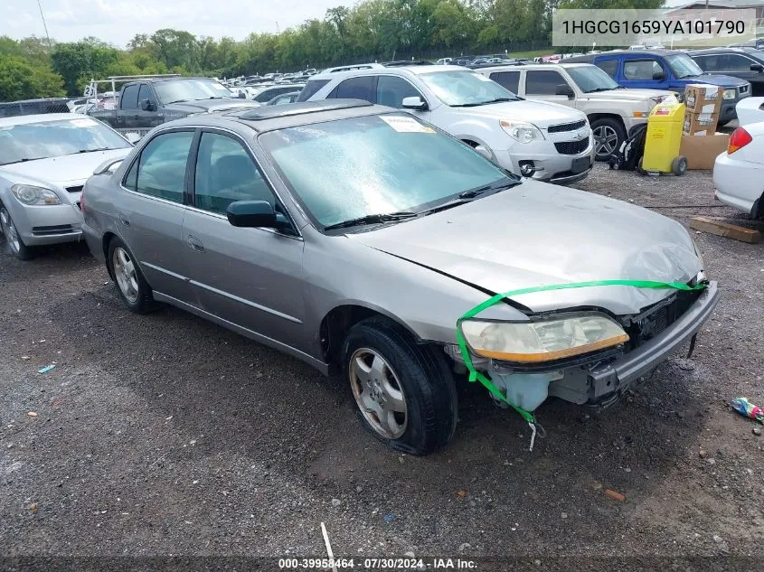 2000 Honda Accord 3.0 Ex VIN: 1HGCG1659YA101790 Lot: 39958464