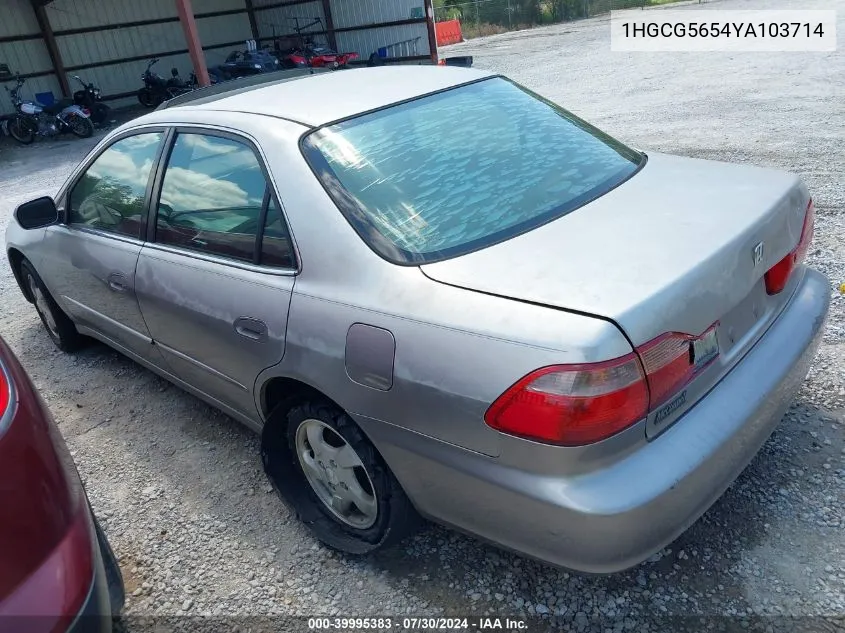 1HGCG5654YA103714 2000 Honda Accord 2.3 Ex