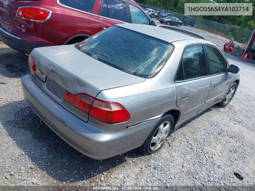 1HGCG5654YA103714 2000 Honda Accord 2.3 Ex