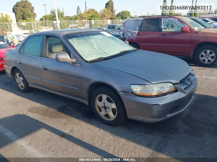 2000 Honda Accord 2.3 Ex VIN: 1HGCG6688YA093317 Lot: 40134845