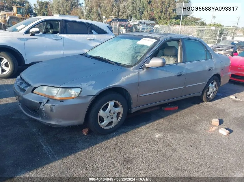 2000 Honda Accord 2.3 Ex VIN: 1HGCG6688YA093317 Lot: 40134845