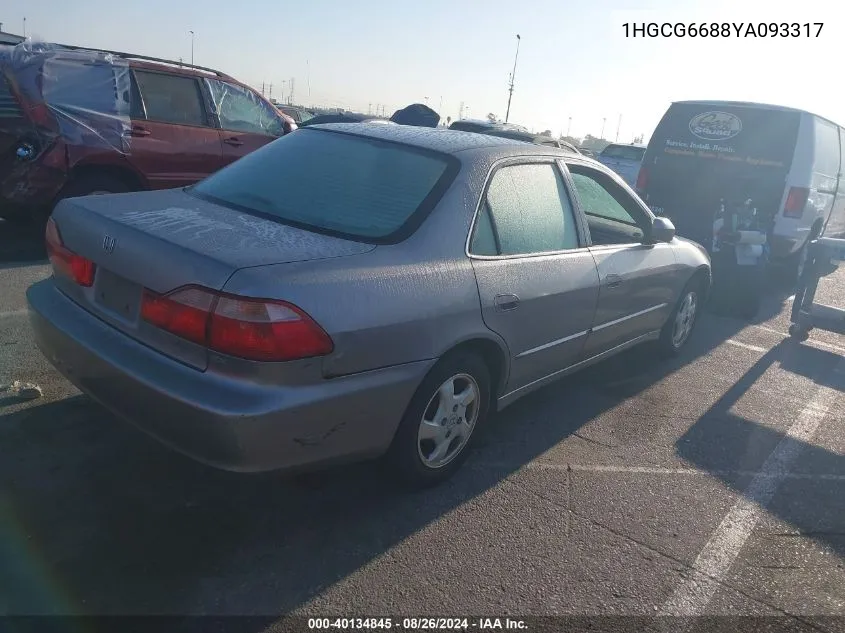 2000 Honda Accord 2.3 Ex VIN: 1HGCG6688YA093317 Lot: 40134845