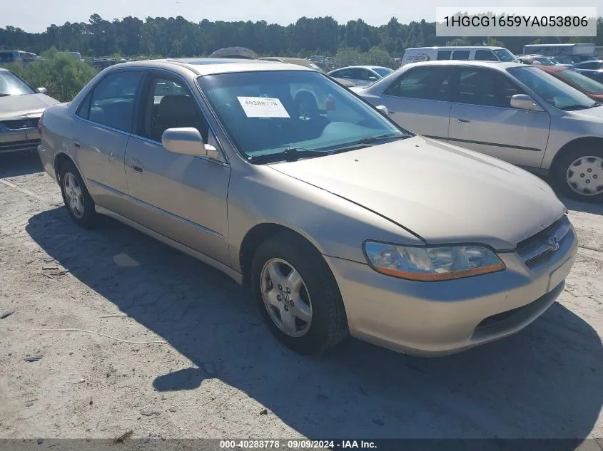 2000 Honda Accord 3.0 Ex VIN: 1HGCG1659YA053806 Lot: 40288778