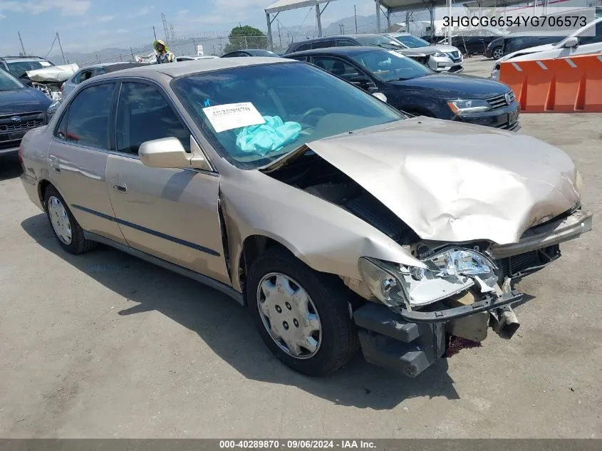 3HGCG6654YG706573 2000 Honda Accord 2.3 Lx