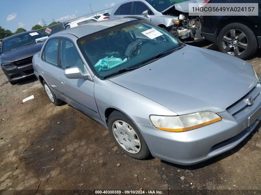 1HGCG5649YA024157 2000 Honda Accord Lx