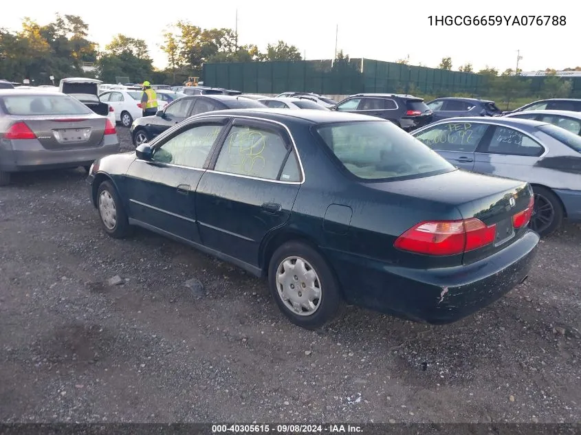 2000 Honda Accord 2.3 Lx VIN: 1HGCG6659YA076788 Lot: 40305615