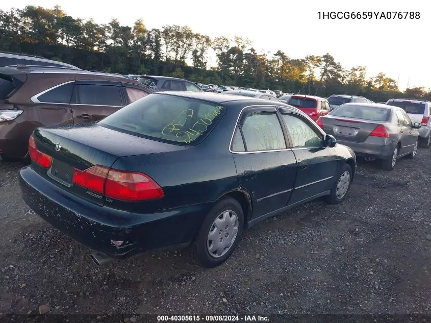 2000 Honda Accord 2.3 Lx VIN: 1HGCG6659YA076788 Lot: 40305615