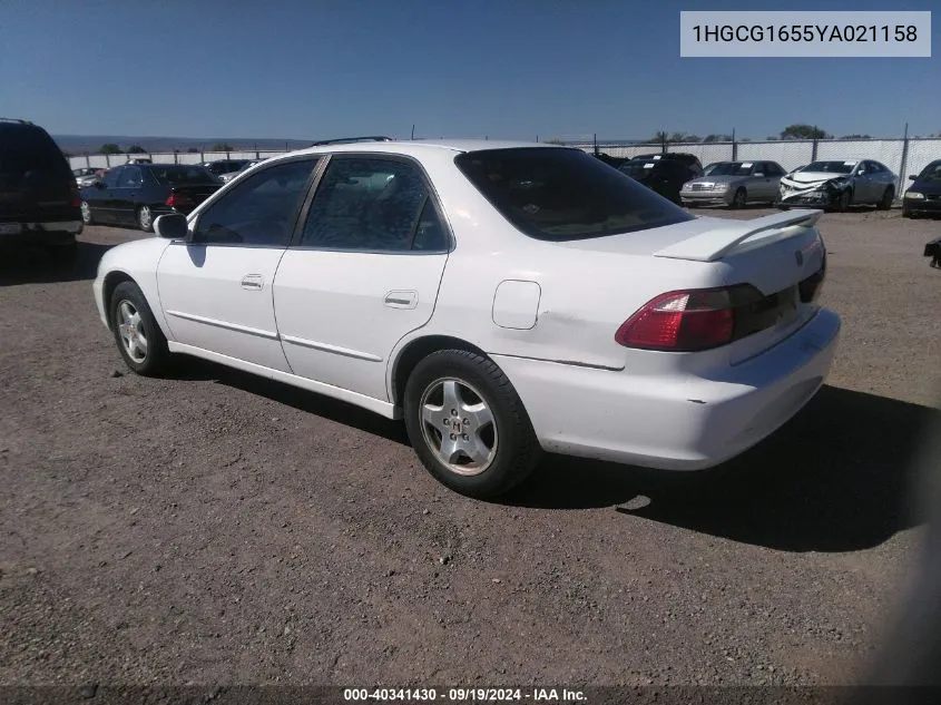 2000 Honda Accord 3.0 Ex VIN: 1HGCG1655YA021158 Lot: 40341430