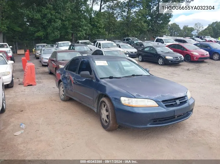 2000 Honda Accord 2.3 Lx VIN: 1HGCG6655YA032304 Lot: 40343385