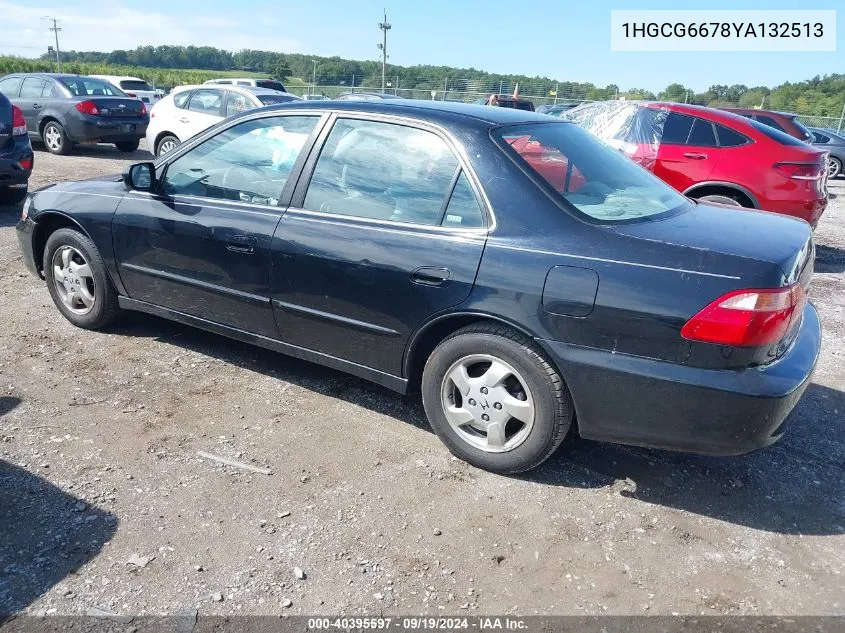 2000 Honda Accord 2.3 Ex VIN: 1HGCG6678YA132513 Lot: 40395597