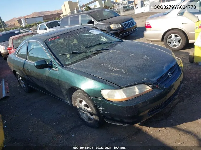 2000 Honda Accord 2.3 Ex VIN: 1HGCG3279YA034773 Lot: 40418408