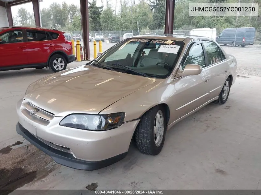 JHMCG5652YC001250 2000 Honda Accord 2.3 Ex