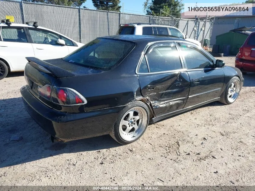 2000 Honda Accord Ex VIN: 1HGCG5658YA096864 Lot: 40442146