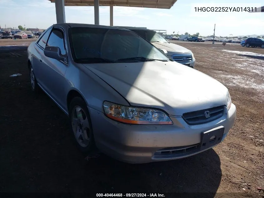 2000 Honda Accord 3.0 Ex VIN: 1HGCG2252YA014311 Lot: 40464468