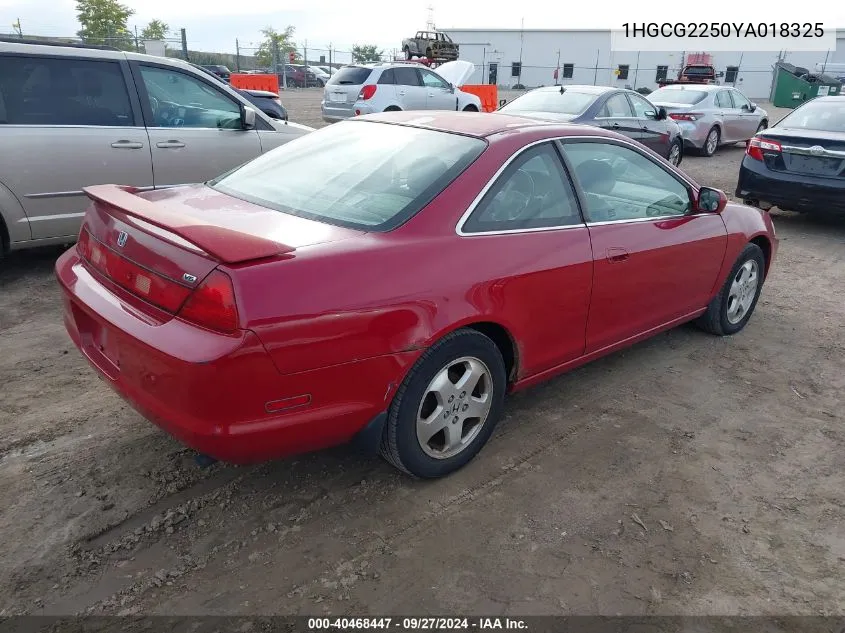 2000 Honda Accord 3.0 Ex VIN: 1HGCG2250YA018325 Lot: 40468447