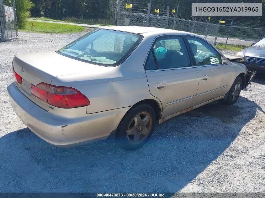 2000 Honda Accord 3.0 Ex VIN: 1HGCG1652YA019965 Lot: 40473873