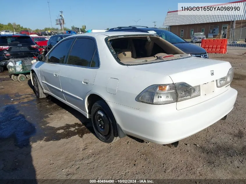 1HGCG1650YA098990 2000 Honda Accord 3.0 Ex