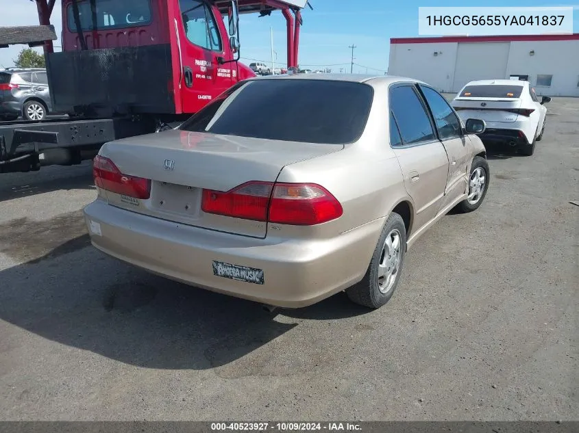 1HGCG5655YA041837 2000 Honda Accord 2.3 Ex