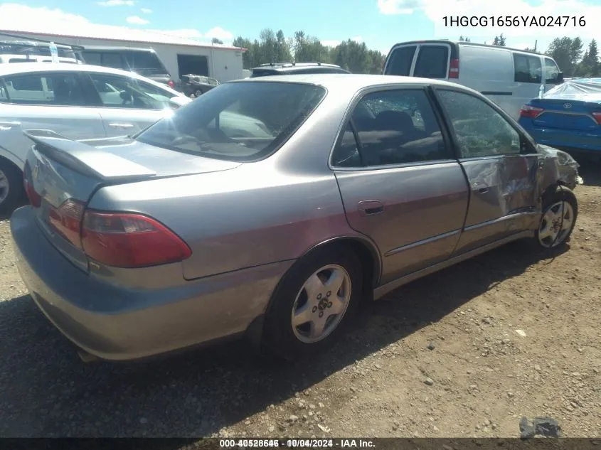 1HGCG1656YA024716 2000 Honda Accord 3.0 Ex